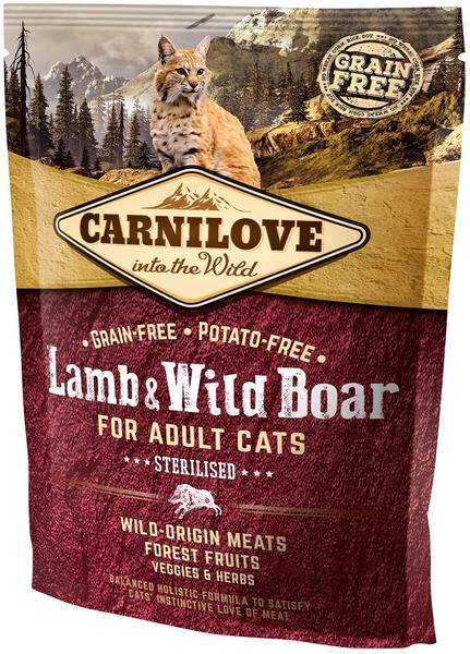 Carnilove Lamb & Wild Boar Sterilised Cat Adult 400g