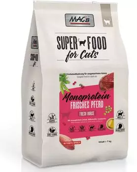 MAC's Cat Trockenfutter Monoprotein Frisches Pferd 7kg