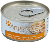Applaws Nassfutter Katze Adult in Br&uuml;he H&uuml;hnerbrust mit K&auml;se 24x70 g 1,68 kg,