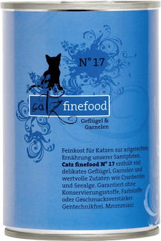 catz finefood Classic No.17 Geflügel & Garnelen 400g