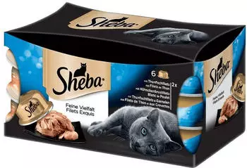 Sheba Selection in Sauce Fleisch und Fisch Nassfutter 12x85g