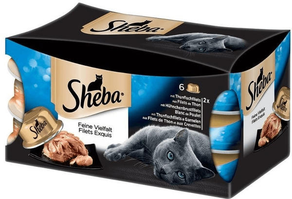 Sheba Selection in Sauce Fleisch und Fisch Nassfutter 12x85g