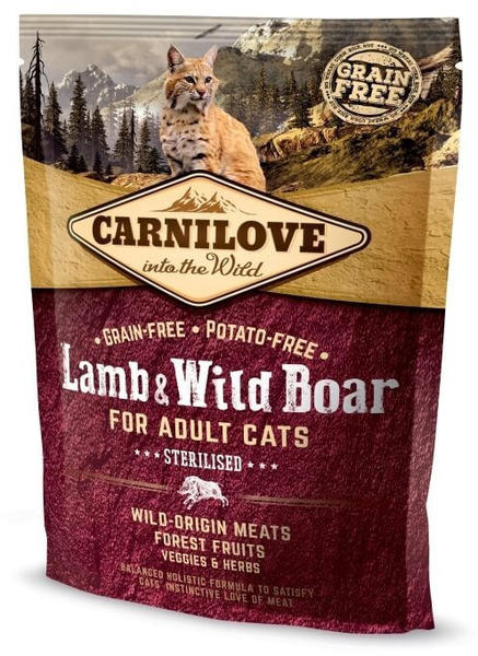 Carnilove Lamb & Wild Boar Sterilised Cat Adult 6kg