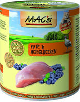MAC's - Cat - Pute, Rind & Heidelbeeren | 6 x 800 g, Grundpreis: &euro; 4,11 /...