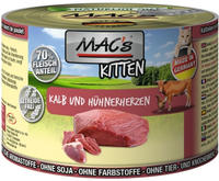 MAC's - Cat - Kitten Kalb & H&uuml;hnerherzen | 6 x 200 g, Grundpreis: &euro; 6,07 / kg