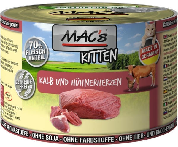 MAC's Kitten Kalb & Hühnerherzen 200g