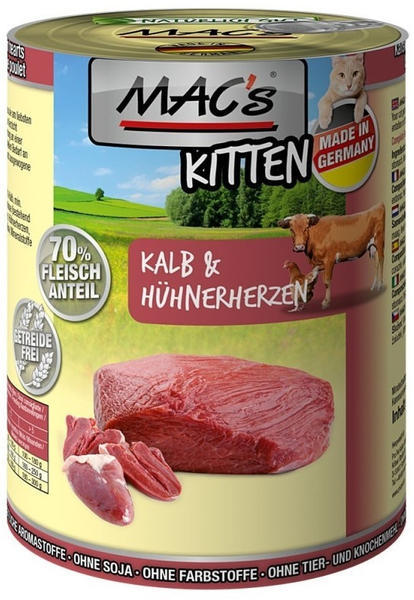 MAC's Kitten Kalb & Hühnerherzen 400g