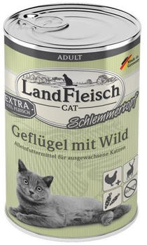 Landfleisch Adult Cat Schlemmertopf Geflügel & Wild Nassfutter 400g