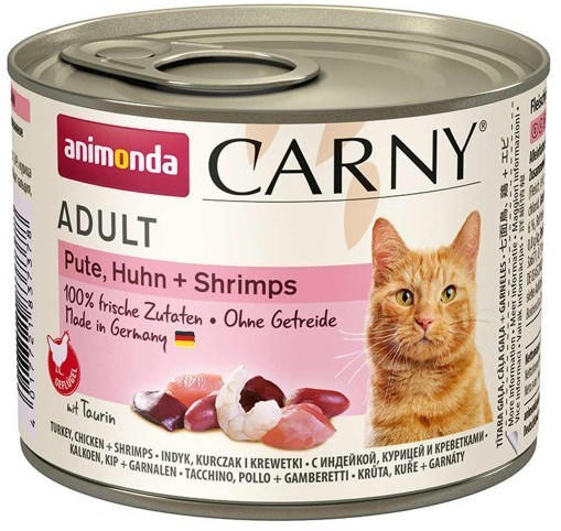 Animonda Cat Carny Adult Pute, Huhn& Shrimps 200g