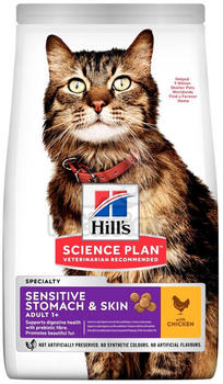 Hill's Feline Science Plan Adult Sensitive Stomach & Skin mit Huhn Trockenfutter 7kg