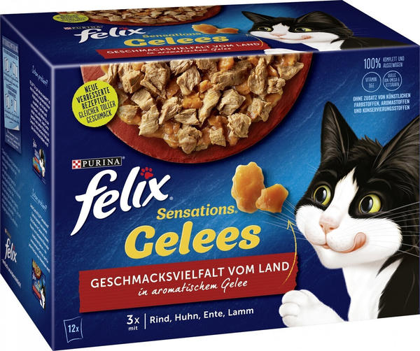 Felix Sensations Gelees Geschmacksvielfalt vom Land 12x85g