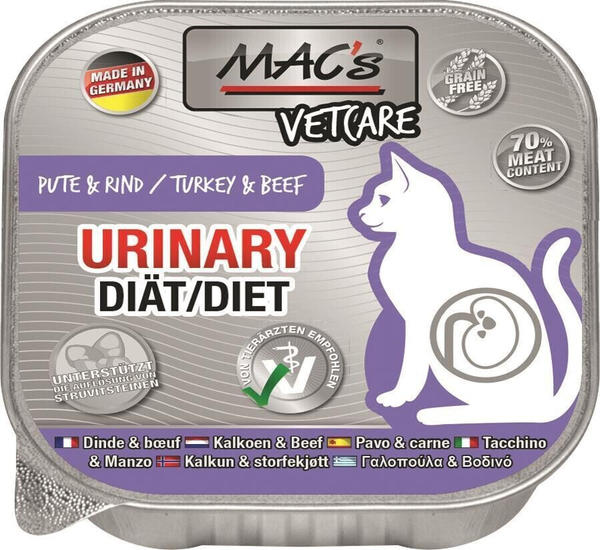 MAC's CAT Vetcare Urinary Pute & Rind 100g