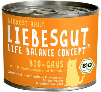Liebesgut Bio Gans mit Kokos und Tomate 200g