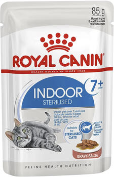 Royal Canin Indoor Sterilised Katze 7+ Soße Nassfutter 12 x 85g