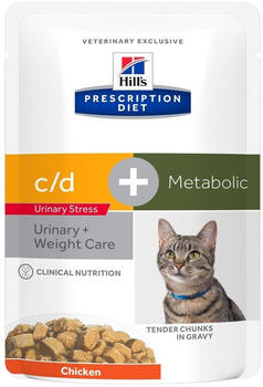 Hill's Prescription Diet Feline c/d Urinary Stress + Metabolic Nassfutter 85g