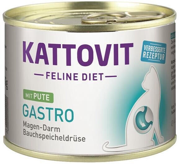 Kattovit Feline Diet Gastro Nassfutter mit Pute 185g