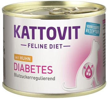 Kattovit Feline Diet Diabetes mit Huhn Nassfutter 185g
