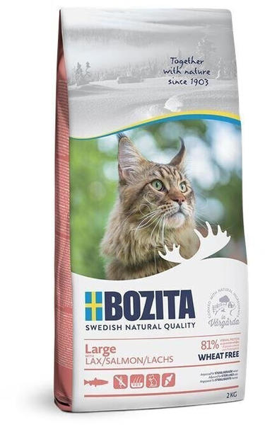 Bozita Cat Large weizenfrei Lachs Trockenfutter 2kg