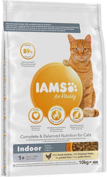IAMS for Vitality Adult Cat Indoor mit frischem Huhn 10kg