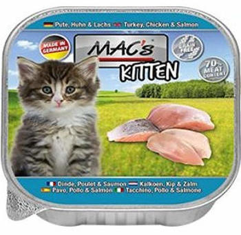 MAC's Kitten Pute Huhn Lachs 85g