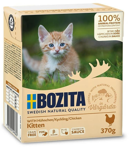 Bozita Kitten Häppchen in Soße Hühnchen 370g