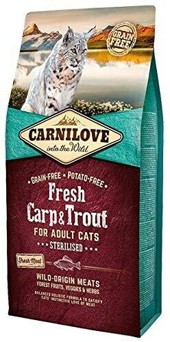 Carnilove Karpfen und Forelle Trockenfutter für sterilisierte Katzen 2kg