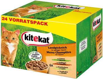 Kitekat Portionsbeutel Multipack Landpicknick in Sauce 2x24x100g