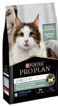Purina Pro Plan Cat Liveclear Sterilised Senior 7+ Truthahn Trockenfutter 1,4kg