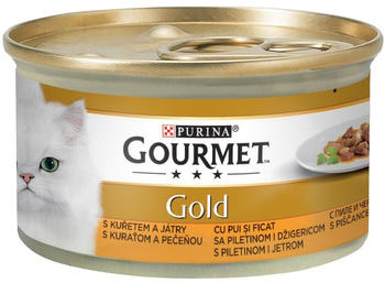 Gourmet Gold Raffiniertes Ragout Katzennassfutter 4 Sorten-Mix 96x85g