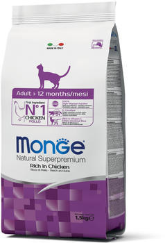 Monge Natural Superpremium Adult Rich in Chicken Katzen-Trockenfutter 1,5kg