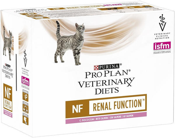 Purina PRO PLAN Veterinary Diets NF Renal Function Katzen Nassfutter mit Lachs 10x85g Multipack