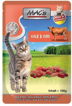 MAC's Cat Pouch Pack Kalb, Rind und Cranberry mit Kräutermix 100g