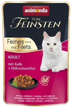 Animonda Vom Feinsten Filets Adult mit Kalb und H&uuml;hnchenfilet 85g
