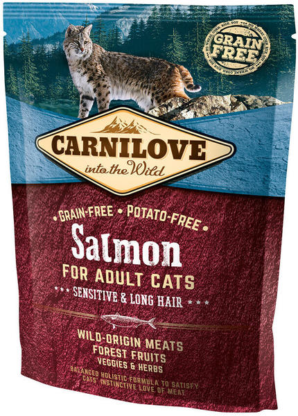 Carnilove Carnilove Cat Adult Sensitive & Long Hair Salmon 400g