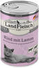 Landfleisch Cat Adult Pastete Rind & Lamm 400 g - Sie erhalten 6 Packung/en;