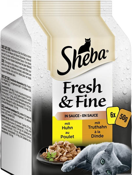 Sheba Multipack Fresh & Fine Huhn + Truthahn 6 x 50 g