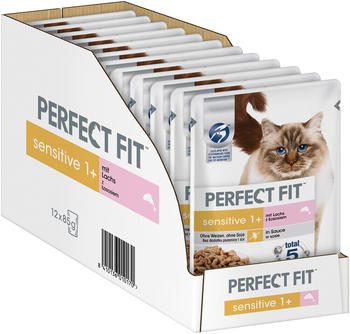Perfect Fit Cat Sensitive 1+ Nassfutter mit Lachs 12x 85g