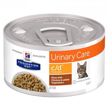 Hill's Prescription Diet Feline c/d Multicare Ragout mit Huhn & zugefügtem Gemüse 82g