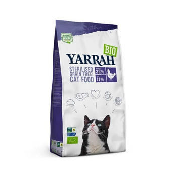 Yarrah Bio Adult GrainfreeTrockenfutter Huhn für sterilisierte Katze 700g