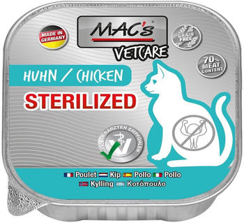 MAC's Vetcare Katze Sterilized Huhn Nassfutter 100g