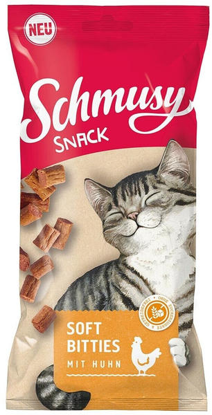 Schmusy Katzensnacks Soft Bitties mit Huhn 60g