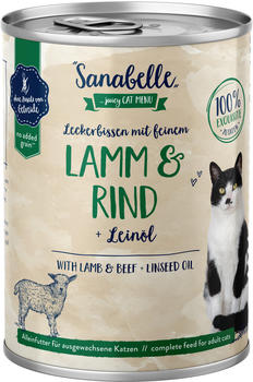 Sanabelle Adult Lamm und Rind Katzen-Nassfutter 400g