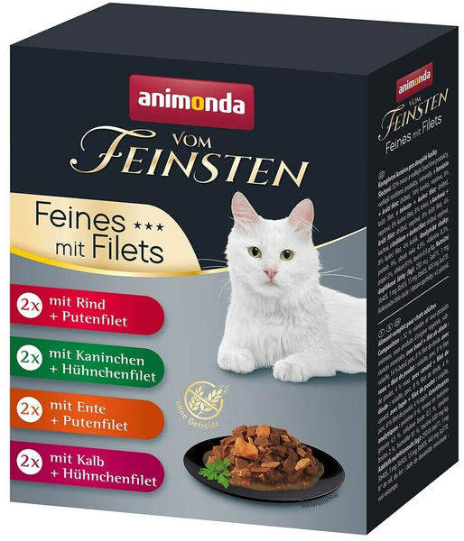 Animonda Cat Vom Feinsten Feines mit Filets Nassfutter 8x85g