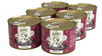 Betty's Landhausküche Huhn mit Truthahn & Borretschöl Katzen-Nassfutter 400g