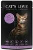 Nassfutter Katze mit Lachs & Huhn in Gelee CAT'S LOVE (85 g), Grundpreis: &euro;