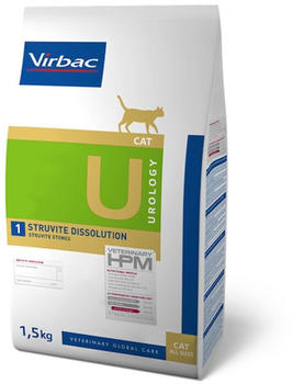 Virbac Veterinary HPM Cat Urology Struvite Dissolution U1 Trockenfutter 3kg