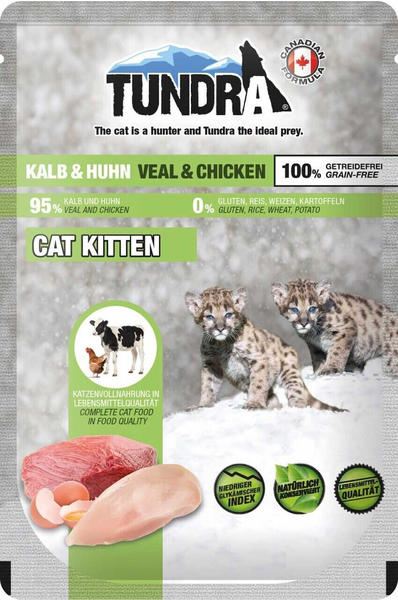 Tundra Kitten Kalb und Huhn Nassfutter 85g