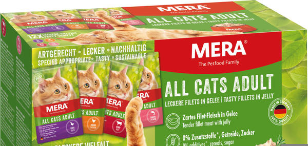 MERA All Cats Adult Mixpack Nassfutter 12x85g