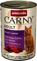 animonda Carny Adult 6 x 400 g - Rind & Lamm (Katzenfutter), Grundpreis: &euro;...