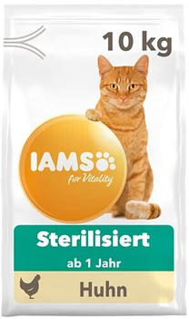 IAMS for Vitality Katze Adult +1 mit Huhn Trockenfutter 10kg
